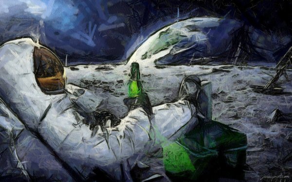 Космонавт с пивом