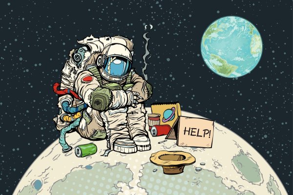 Астронавт с пивом на Луне