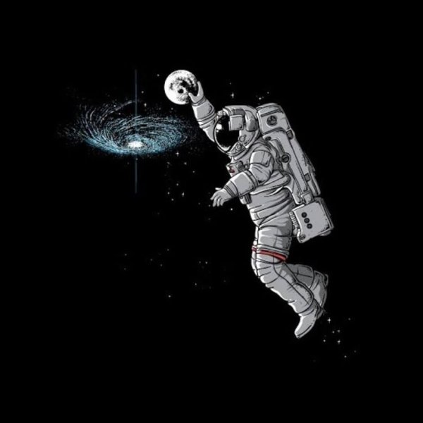 Космонавт в открытом космосе арт