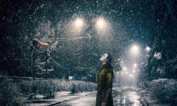 Человек под Снегопадом