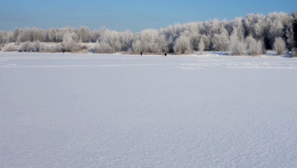 Белое зимнее поле