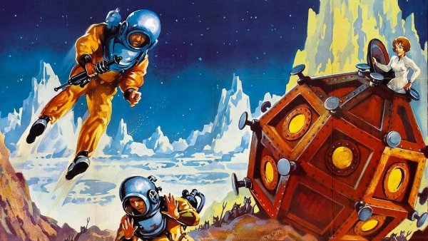 Ретрофутуризм космонавт