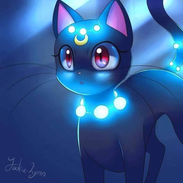 Кошка Сейлор Мун Луна арт
