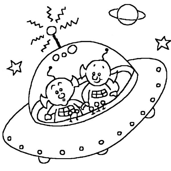 Раскраски на тему космос