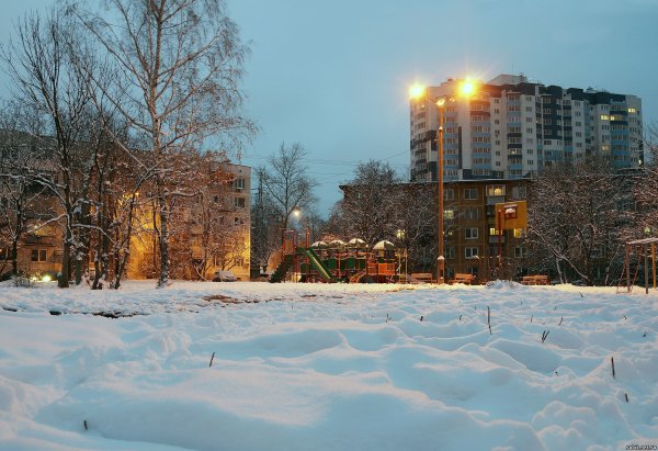 Зима во дворе