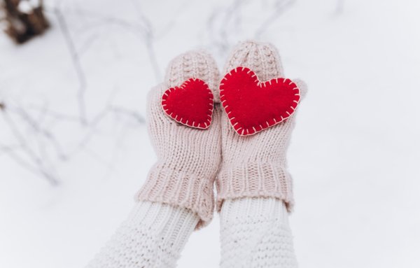 Сердце в варежках