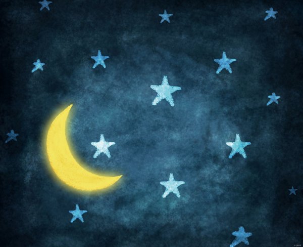 Луна и звезды