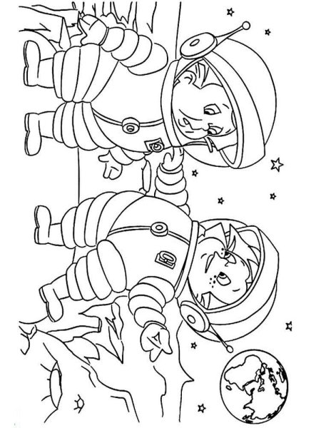 Незнайка раскраска