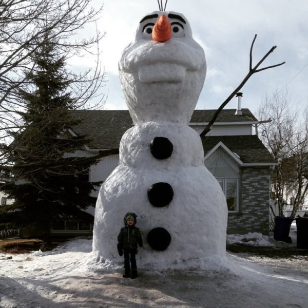 Снеговики настоящие