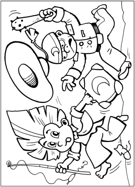 Носов Незнайка раскраска