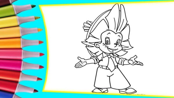 Незнайка раскраска