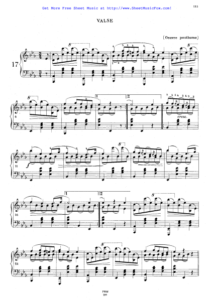 Шопен вальс 15 ми мажор