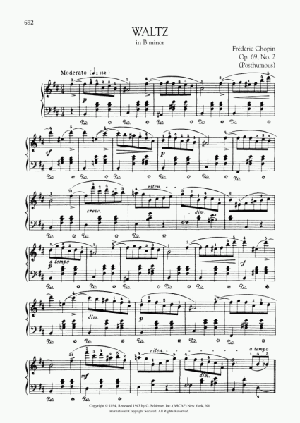 Шопен вальс ля минор Ноты