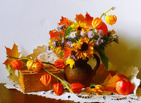 Натюрморт осенний букет