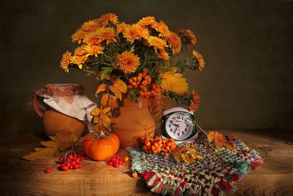 Красивый осенний натюрморт