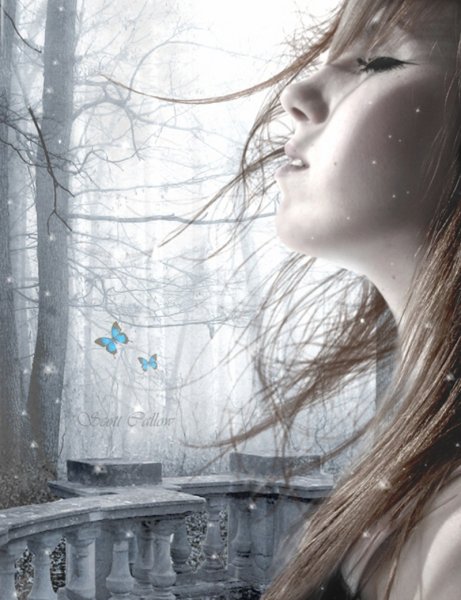 Девушка грустит