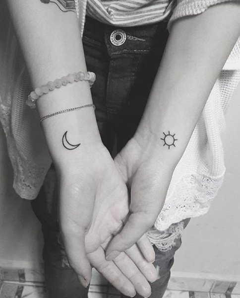 Парные Татуировки для девочек