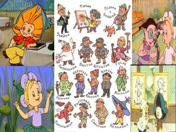 Персонажи Носова Незнайка