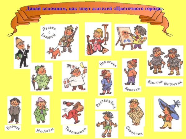 Герои цветочного города Носова