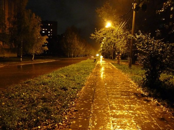 Осенняя ночь в городе