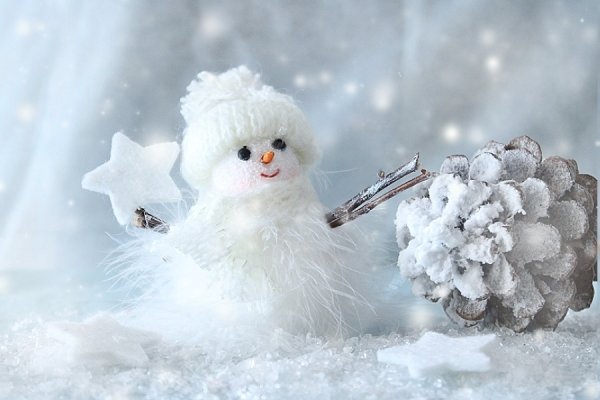 Белоснежная пушистая зима