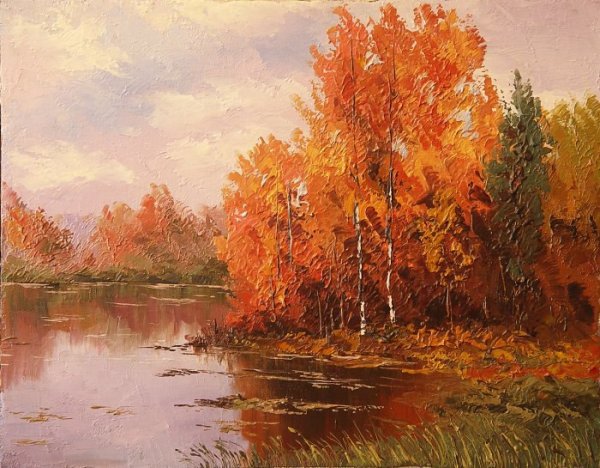 Сергей Алексеев художник пейзажист Золотая осень