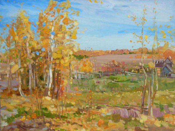 Николай Корзняков картины осень