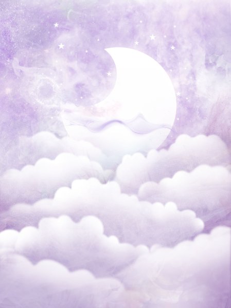 Светло фиолетовые облака