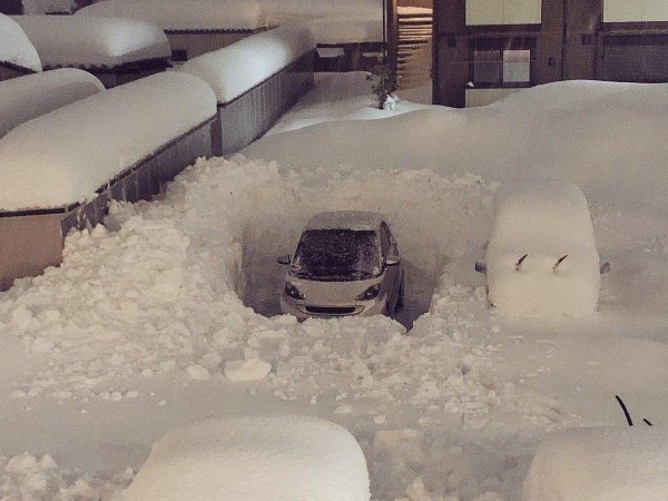 Зимние автоприколы