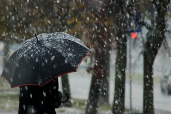 Осенний дождь со снегом