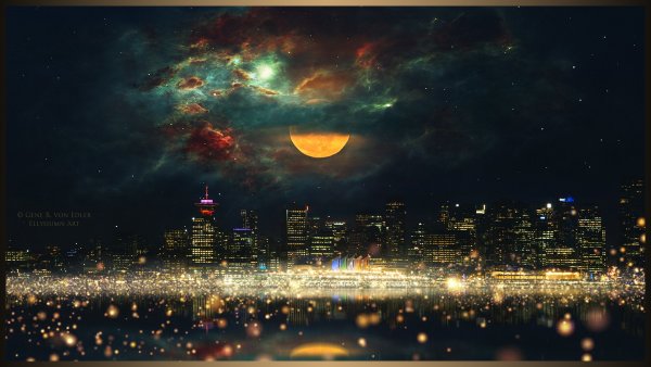 Ночное небо в городе