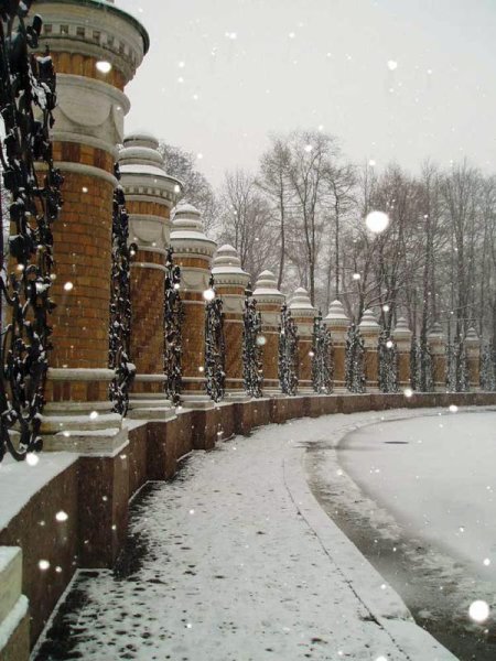 Первый снег в Санкт-Петербурге