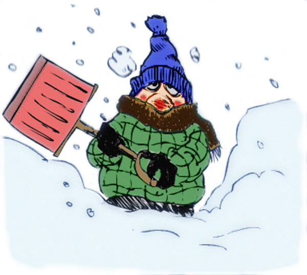 Карикатуры на чистку снега