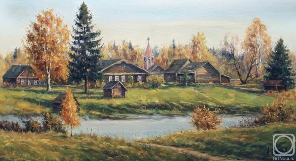 Осенний пейзаж в деревне