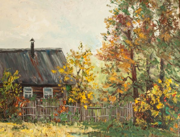 Пейзажисты 19 века осень деревня