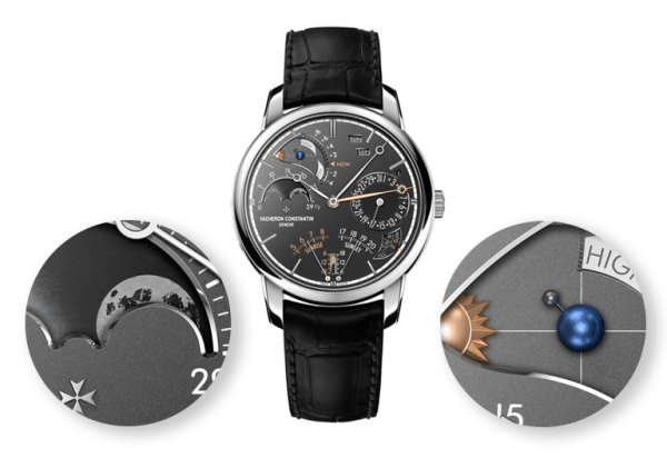 Часы с фазами Луны сбоку