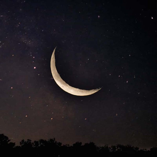 Красивый полумесяц