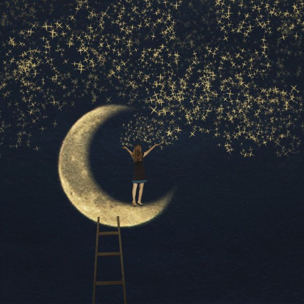 Картина с луной известная