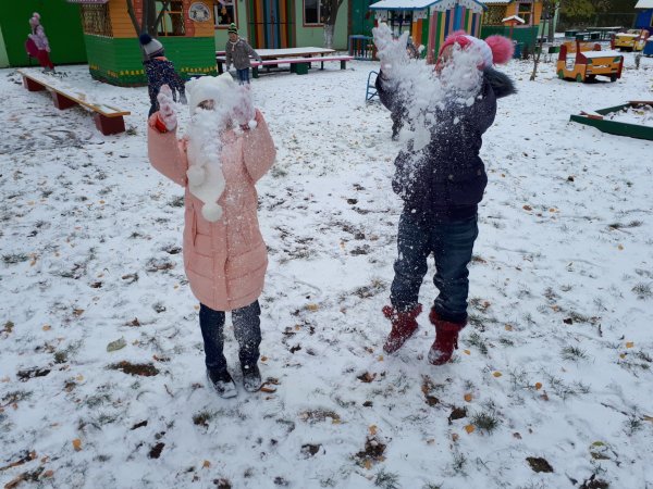 Наблюдение за снегом в старшей группе