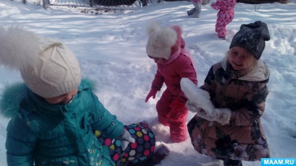 Прогулка наблюдение за снегом