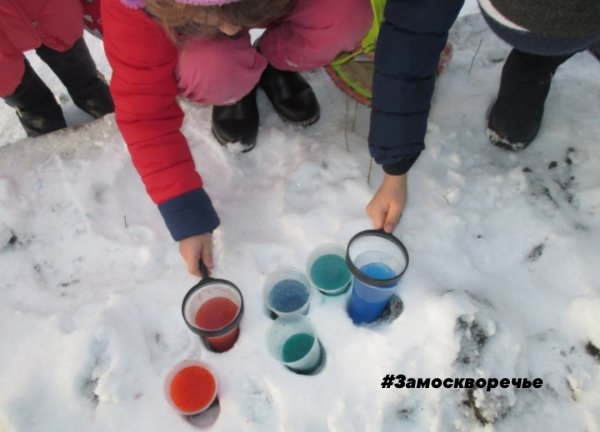 Опыты со снегом в средней группе