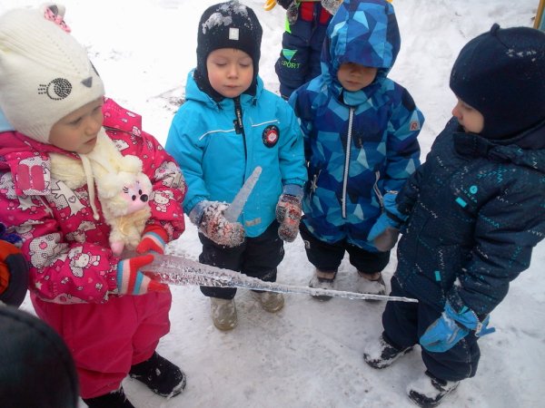 Наблюдение с детьми зимой