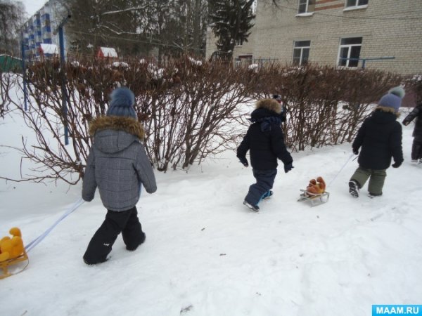 Наблюдение за снегом в старшей группе