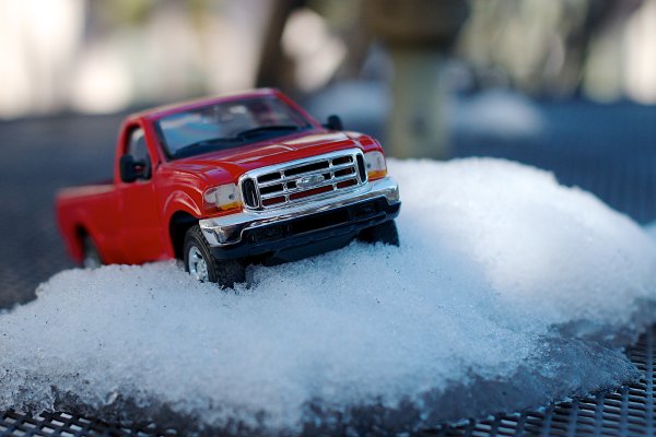 Машина в снегу