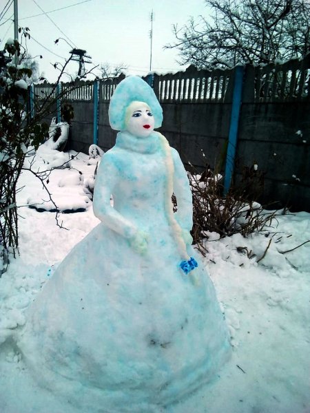 Снегурочка Снежная фигура