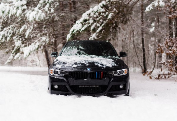 BMW 5 f30 зима