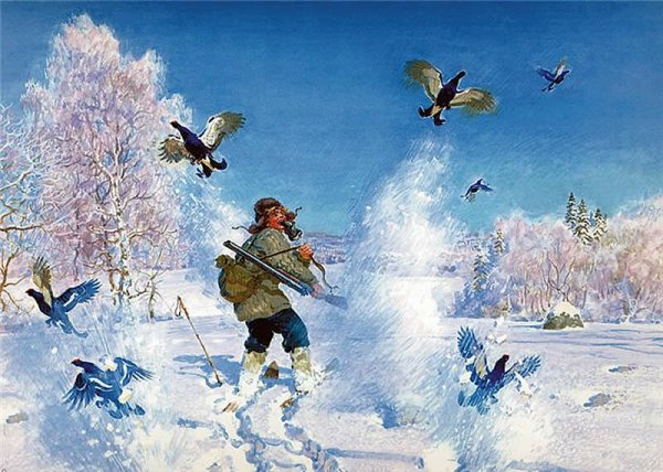 Художник Горбатов картины тетерева