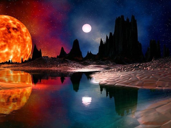 Космические пейзажи на земле