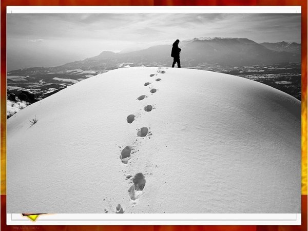 Следы в Глубоком снегу