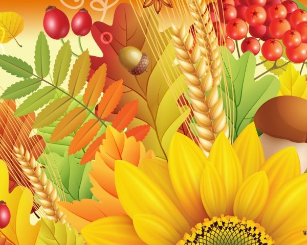 Баннер осень для детского